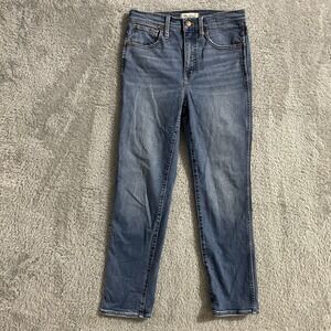 Madewell Jeans Womens Size‎ 25 Stovepipe Straight Medium Wash Blue Denim Stretch